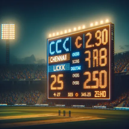 Chennai lucknow match score
