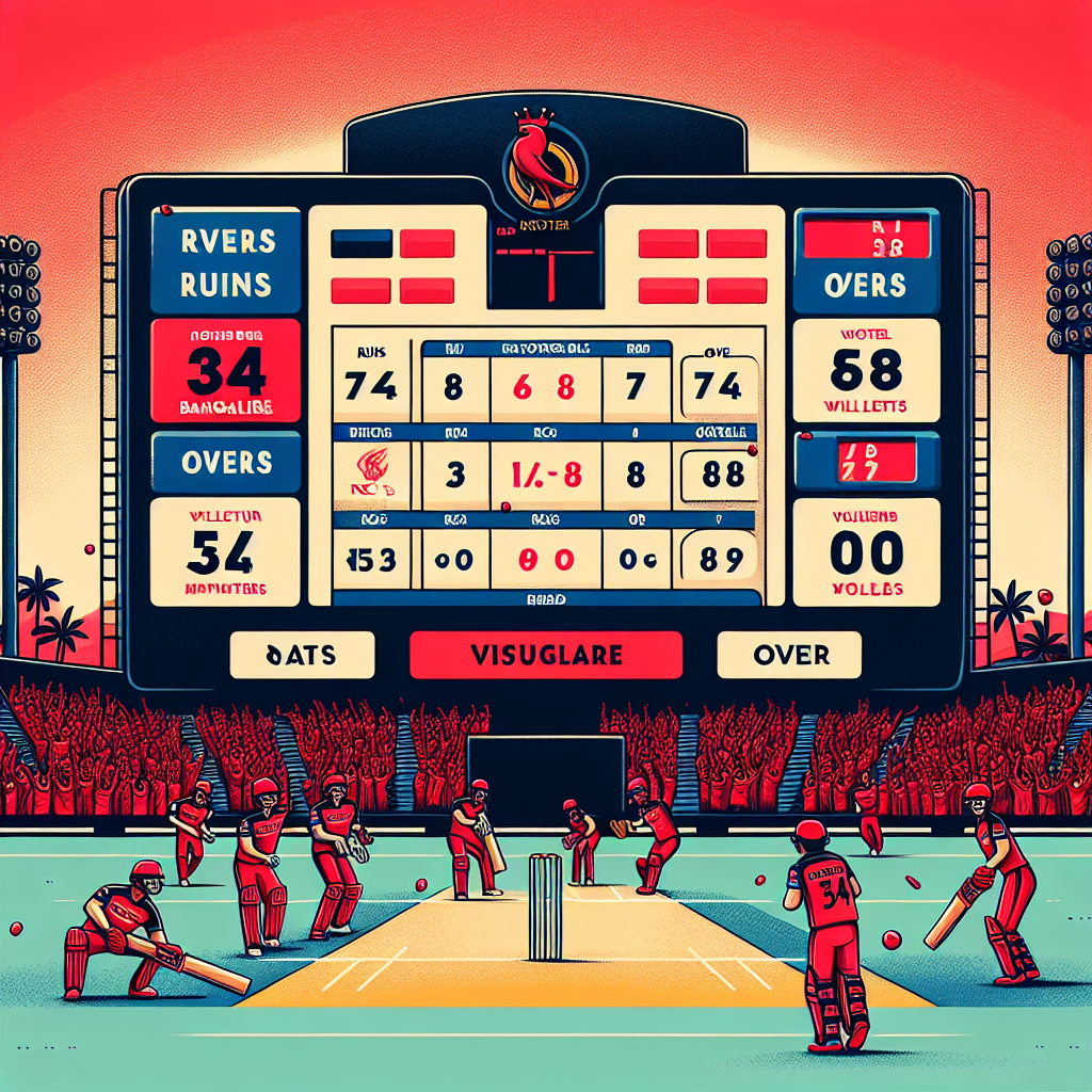 rcb last match score