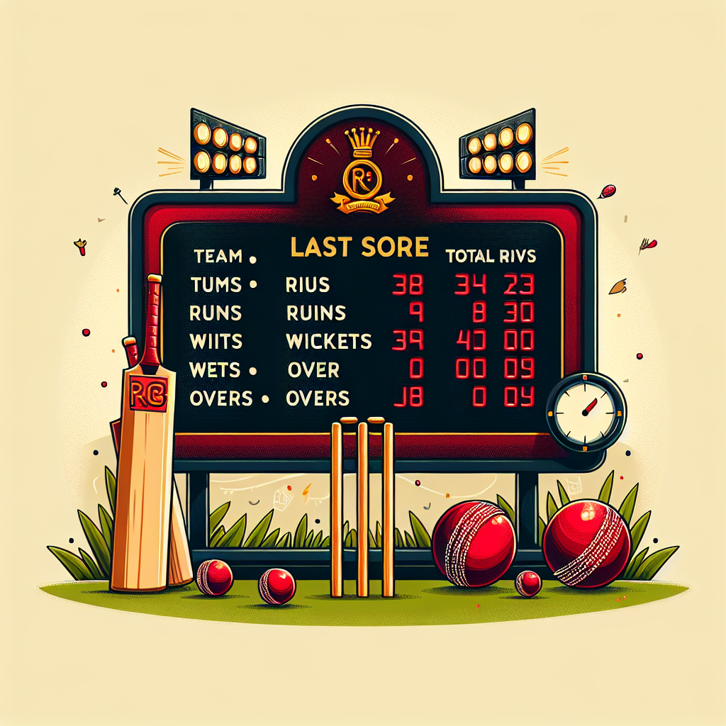 rcb last match score